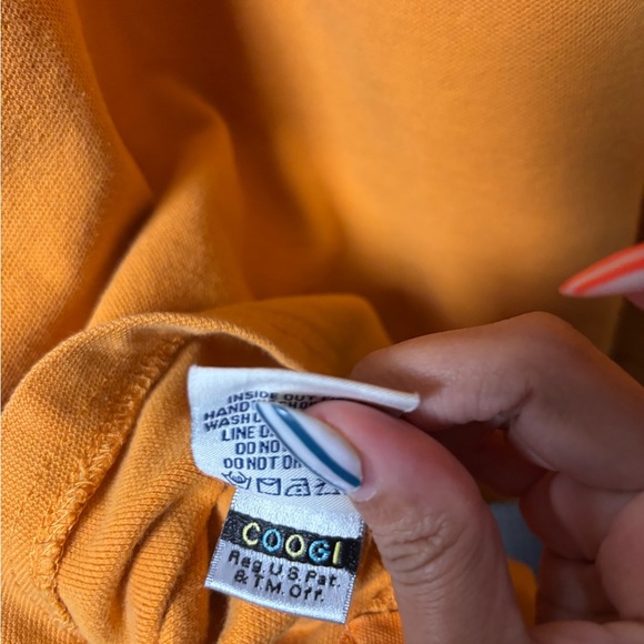Coogi Polo Shirt Mens XXXL Orange Embroidered Logo Hip Hop Streetwear VTG - Picture 4 of 6